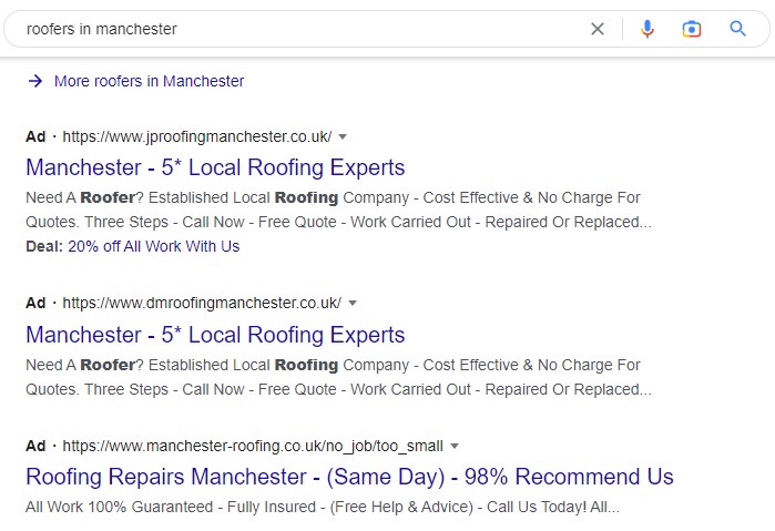 get more roofing leads with Google Ads